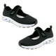 thumbnail image 1 of 1 par de zapatos casuales de malla transpirable para mujer de mediana edad (negros), 1 of 8