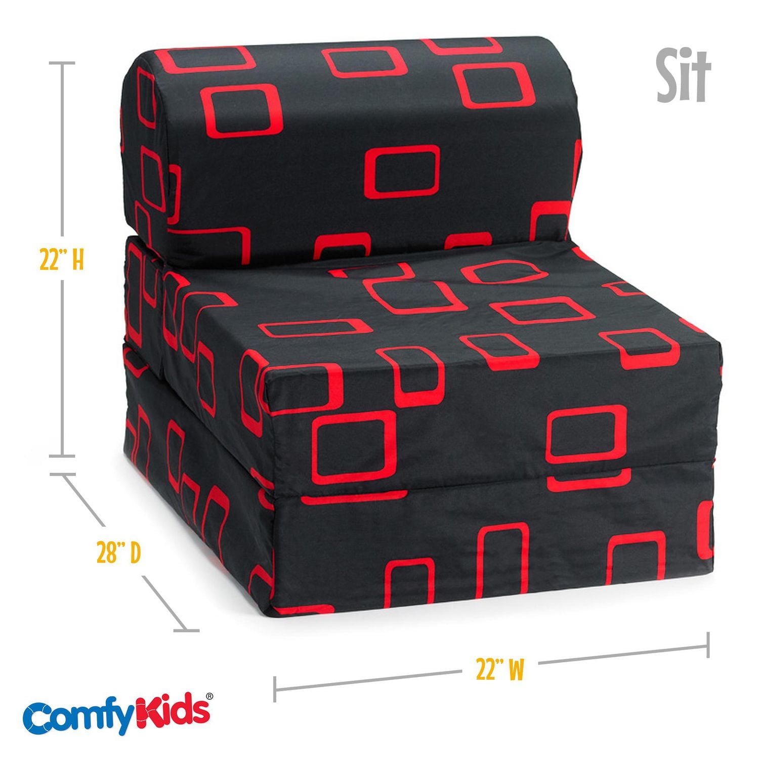 Chaise rabattable ComfyKids® 2-en-1 robuste et légère