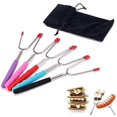 thumbnail image 1 of EcoNesxp 34 Inch Telescopic Hot Dog Roasting Fork Bonfire Fire Pit Extra Long Set Premium Marshmallow Roasting Stick Inch Telescopic Hot Dog Roasting Fork, 1 of 5