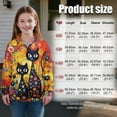 thumbnail image 7 of Uourmeti Art Tribal Black Cat Kids Pullover Sweatshirt with Zipper Half Zip Quarter Zip Up Long Sleeve Lightweight Comfy Casual Fall Winter Sportswear Size 7-8, 7 of 7