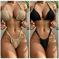thumbnail image 2 of ENJOYW 2 Pcs/ensemble Bretelles Réglables Bandage Combinaison de Natation Soutien-Gorge Triangle Micro Taille Haute String pour Activité Aquatique, 2 of 7