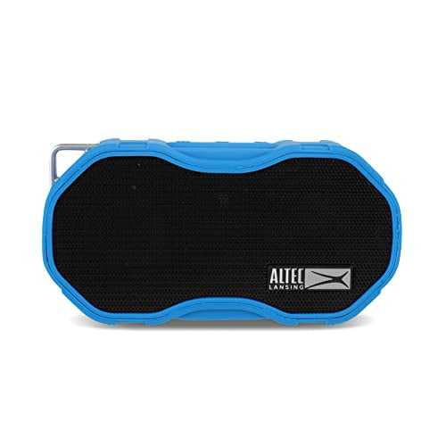 Altec Lansing Baby Boom XL - Altavoz Bluetooth resistente al agua, altavoz inalámbrico y portátil para viajes y uso al aire libre, graves profundos y sonido fuerte, 1 paquete, azul