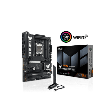 ASUS - TUF GAMING B650E-PLUS WIFI (Socket AM5) AMD B650 ATX DDR5 Wi-Fi 7 Motherboard - Black