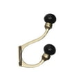 thumbnail image 1 of Iron Hook With Ceramic Black Knob (Gold) - Set of 4, 1 of 2