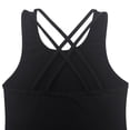 thumbnail image 5 of Curuila Children Girls Jumpsuit Dance Dress Sleeveless Solid Color Crew Neck Comfortable Bodysuits Black Size 6-7 Years, 5 of 6