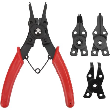 Snap Ring Pliers, 4 in 1 Circlip Pliers Internal External C Clip Pliers ...