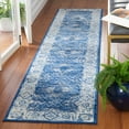 thumbnail image 2 of SAFAVIEH Brentwood Conchur Oriental Runner Rug, 2' x 9', Ivory/Navy, 2 of 8