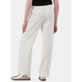 thumbnail image 3 of No Boundaries Rib-Waist Wide-Leg Drawstring Pants, 30.5” Inseam, Women's and Women's Plus, 3 of 5