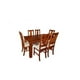 thumbnail image 1 of Comedor Kessa Muebles San Marcos 6 sillas Café, 1 of 1