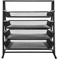 thumbnail image 4 of Desk Organizer with 4 Sliding Trays for Letters, Documents, Mail, Documents, Paper, Black, 4 of 4