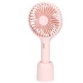 thumbnail image 2 of Mini ventilador de escritorio recargable por USB para viajes, ventilador eléctrico portátil de color rosa, 2 of 8
