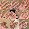 thumbnail image 3 of Pulsera de cristal Pulsera de niña Pulsera de perla de ojo de gato Pulsera de dopamina Niche Sense Joyas que no se decoloran, 3 of 4