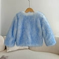 thumbnail image 5 of Tauxra Jackets for Girls,Kids Jackets Boys,Kids Faux Fur Jacket, Gradient Dyeing Casual Warm Coat for Girls 2-11 Years,Kids Jackets Girls, 5 of 7