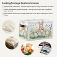 thumbnail image 5 of Watercolor Easter Bunny Pattern Foldable Storage Basket,Canvas Fabric Foldable Storage Bins with Handles Open Home Storage Bins Boxes for Toy Book Shelf Closet Baskets, 5 of 9