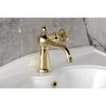 thumbnail image 4 of Kingston Brass KS3542RNX Ostro One-Handle 1-Hole Bathroom Faucet with Push Pop-Up Drain in Polished Brass, 4 of 7