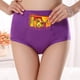 thumbnail image 4 of Gibobby Braguitas Slim Fit Pantalones fisiológicos antifugas de cintura alta con bolsillo menstrual para mujer(Morado， XXL), 4 of 5