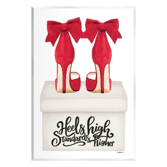 Stupell Industries High Standards Red Heels Beauty & Fashion Painting Unframed Art Print Wall Art, 10 x 15