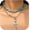 Style-D, variant on Western Necklaces Boho Layered Charm Necklace for Women Beaded Choker Ox-head Pendant Necklace Western Jewelry for Women Cowgirl Accessories