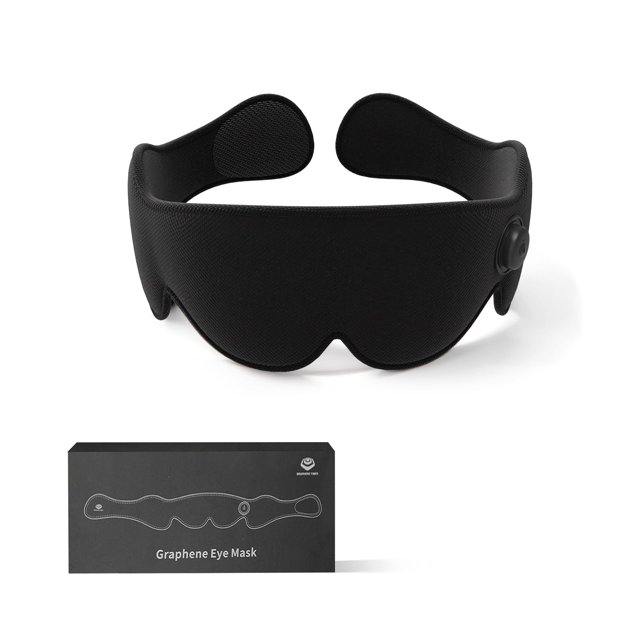 Graphene Times Mascarilla para ojos calentada Compresa para ojos con calor inalámbrico para orzuelo seco Relajar la tensión ocular Mascarilla para ojos eléctrica portátil para blefaritis Chalazión Fat
