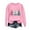Pink Fall Fashion Must Haves, variant on My Items Talove Long Sleeve Shirts for Women Funny Graphic Sweatshirt Fall Fashion Must Haves Round Neck Cute Tunic Tops Womens Tops Long Sleeve Workout Christmas Shirts