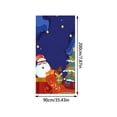 thumbnail image 3 of Ganfancp Cubrepuertas Navideño Decoración Cubrepuertas Navideño Decoración de Fiesta Cubrepuertas Tapiz Ofertas Flash 1X Colgadores de Puerta, 4X Velcro, 3 of 7