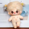 thumbnail image 3 of Muñeca de algodón de felpa Kawaii para niñas, muñeco de súper estrella de peluche, lindo cuerpo gordo, vestido de mariposa, puede cambiar la ropa, regalo, 3 of 5