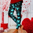 thumbnail image 2 of Mepaouo Women's Valentine Day Leggings Heart Printed Control Tummy Tights Yoga Pants Sizes S-2X, 2 of 6