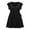Black, variant on Eyelet Flutter Dress for Women Summer V-Neck Mini Dress with Textured Eyelet Fabric,Flutter Sleeves,and Flared Hem for ease Vacation Style