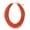 Burnt Orange, variant on Multi Layer Chunky Bib Statement Seed Beads Cluster Collar Necklace for Women Gift (NK_10351_teal)