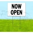 thumbnail image 1 of Now Open (18" x 24") Yard Sign, Includes Metal Step Stake, 1 of 6