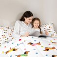 thumbnail image 5 of Homewish Cute Dachshund Dog 7pcs Queen Bedding,Polka Dot Bedding Comforter Set Queen,White,Polkadot Reversible, 5 of 8