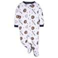 thumbnail image 3 of Conjunto de ropa Gerber para bebé niño, paquete de 4 pijamas con pies, 6-9 meses, 3 of 7