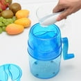 thumbnail image 3 of Zootealy Rasoir à Glace à Manivelle, Machine à Cônes de Neige avec Lames en Acier Inoxydable, Capacité de 1,1 L, 3 of 8