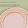 thumbnail image 3 of DOPI Pet Food Can Cover TPR Can Lids for Dog and Cat Food, Fits 3 Standard Size Cat Food Cans(Pink, 1pcs), 3 of 5