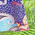 thumbnail image 3 of MORTTIC Women's Floral Print V-Neck Dress 3/4 Sleeve Boho Mini Dress for Vacation Beach Date Night Colorful，S, 3 of 4