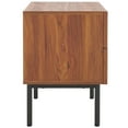 thumbnail image 6 of SAFAVIEH Axelle Modern 2 Drawer Nightstand,Walnut/Black, 6 of 14