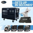 thumbnail image 2 of Mirapet Collapsible Pet Carrier & Crate for Large Dogs & Cats with Travel Kit Bundle, 35", 2 of 12