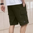 thumbnail image 6 of Enjoytime Mens Cargo Shorts Elastic Waist Drawstring Lightweight Breathable Casual Sweat Shorts with Multi Pockets, 6 of 6