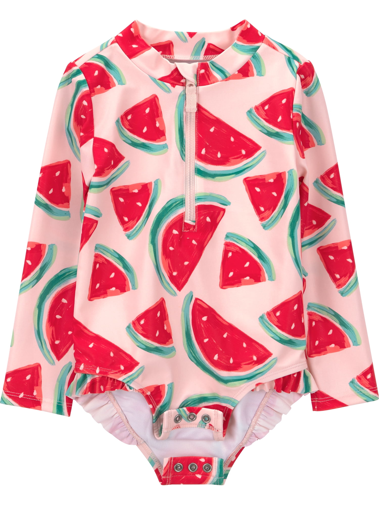 Carter's Child of Mine Toddler Girl Rash Guard Swimsuit, One-Piece, Sizes 12M-5T