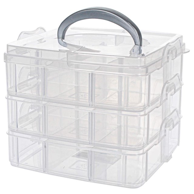 Mylin Caja Organizadora 3 Niveles C/18 Divisiones 1 Pz