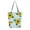 G, variant on Canvas Tote Bag for Women Sunflower Grocery Bags Large Capacity Zippered Shoulder Bag Fashion Shopping Bag with Short Handle Blue