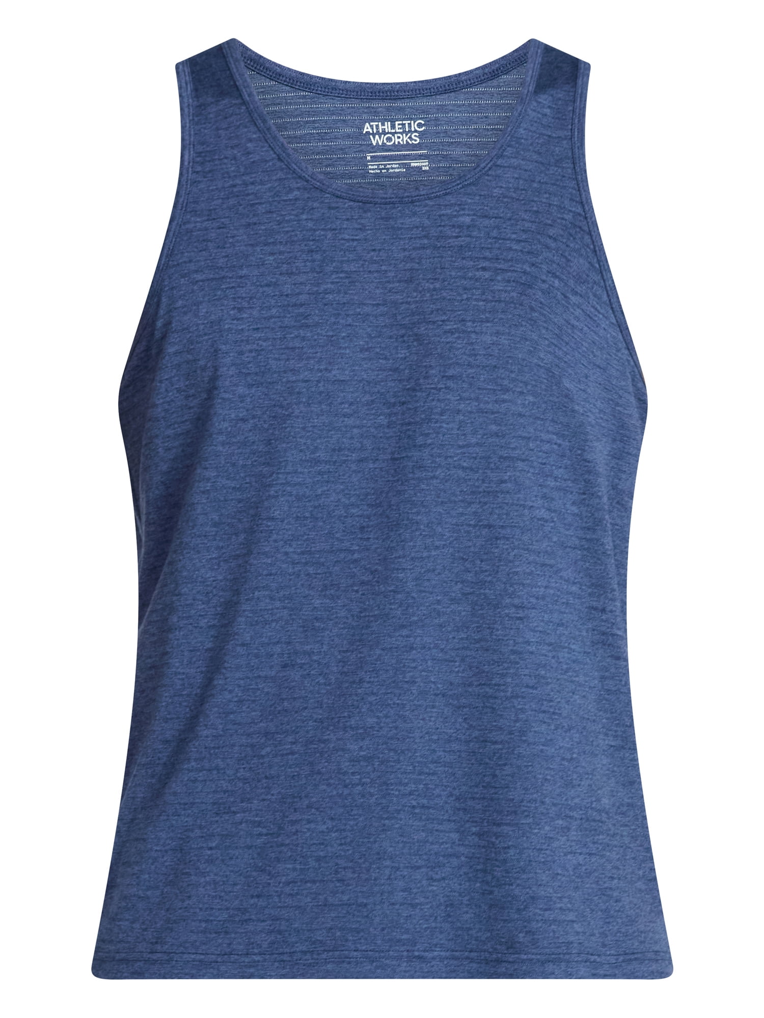 Athletic Works Men's and Big Men's Stripe Jersey Active Tank Top, Sizes S-3XL