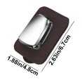 thumbnail image 3 of Clip para gafas de visera de coche - Soporte duradero para gafas de cuero sintético | Organizador de Tarjetas Seguras | Compacto 6,7x4,8x2cm | Encaja en la ranura del parasol del coche | Incluye 1, 3 of 6