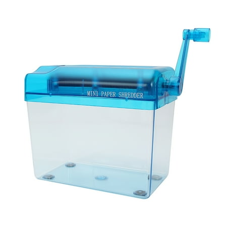 Lemonbest Portable Desktop Hand-Cranked A6 Paper Shredder Office Household Manual Paper Shredder Financial Paper Shredder