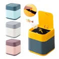 thumbnail image 3 of Small Waste Bins Desktop Garbage Basket Home Office Table Mini Trash Can with Lid Garbage Bin Household Sundries Barrel Box, 3 of 5