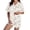 White, variant on Halloween Silk Pajamas Women Shorts Suit Two-Piece Set Home Comfort Casual Wear Halloween Print Loungewear Elastic and Relaxed Style White S