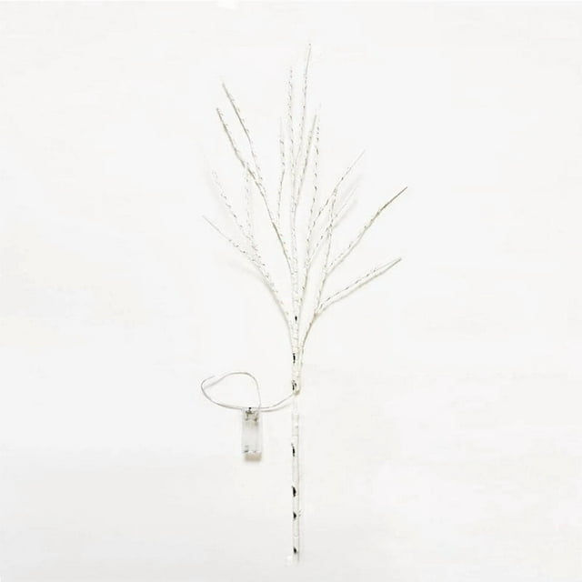 Outdoor LED Branch Light with Birch Bark Texture Waterproof Design 6 Hour Timer for Christmas Decor