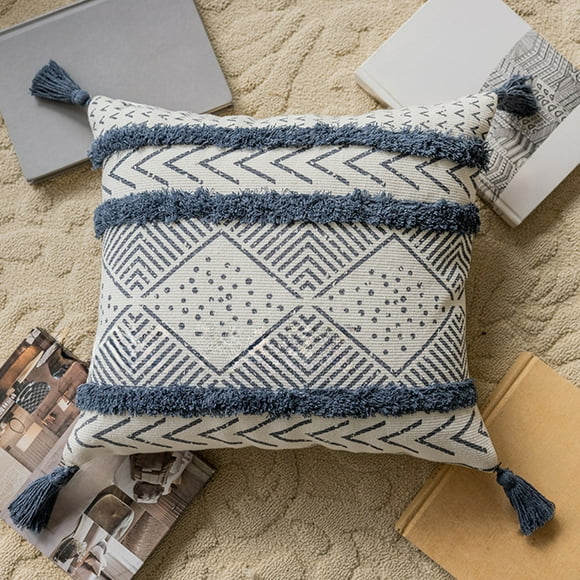 Boho Pillow Cover,Bohemian Sofa Pillow Tufted Cushion Cover,Boho Pillow Covers,Sofa Cushion Covers,Sofa Pillow Covers