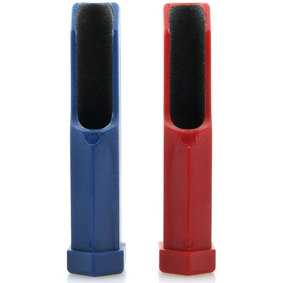 2Pcs Red And Blue Billiard Rod Leather Head Repairer Gun Head Repair Tool Abrasive Grinder Billiards Accessories Billiard Stick Cue Tip Shaper