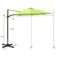 thumbnail image 4 of FLAME&SHADE 10 ft Cantilever Offset Outdoor Patio Umbrella with Base Stand Rotate and Tilt - Apple Green, 4 of 6